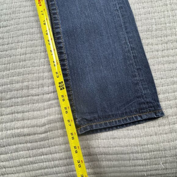 True Religion Ricky Jean Men 29x27 Relaxed Straight Denim Pocket Big T Flap Y2K - Picture 3 of 10